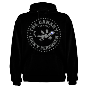 Sudadera infantil negra con capucha