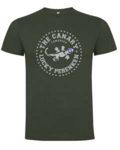 Camiseta verde aventura lucky perenken adultos
