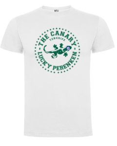 Camiseta blanca (verde) lucky perenken