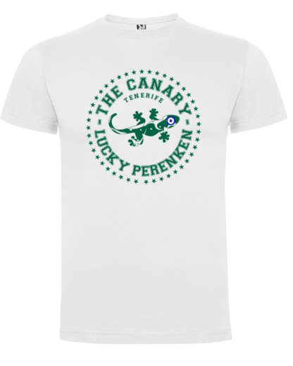 Camiseta blanca (verde) lucky perenken