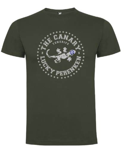 Camiseta verde aventura lucky perenken adultos